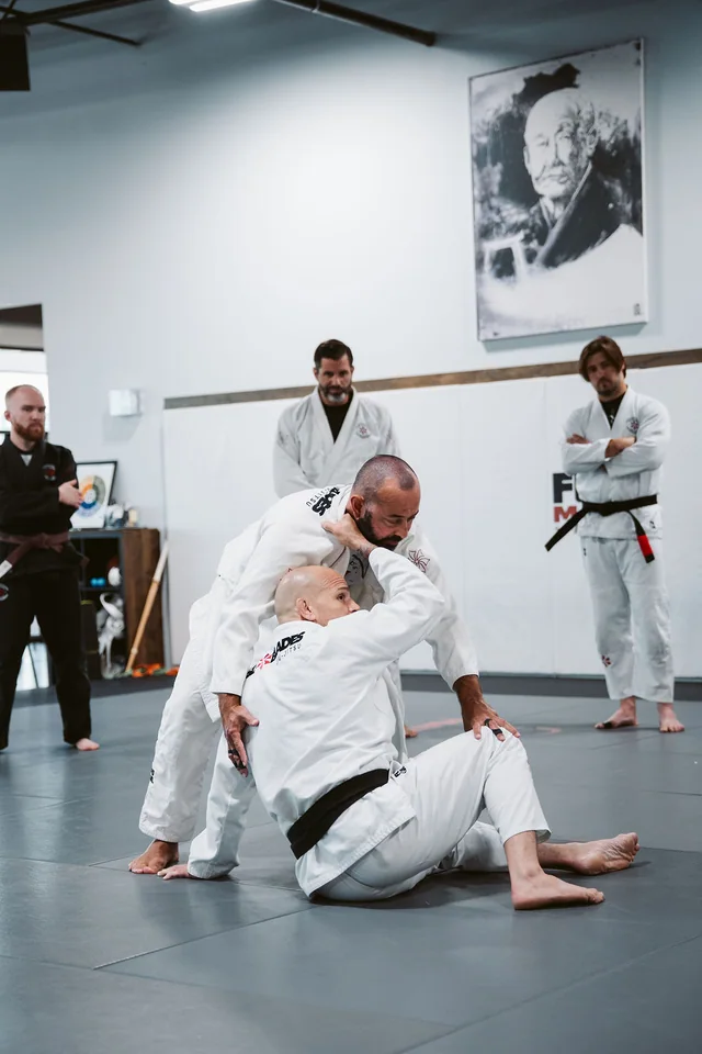 Adults sparring